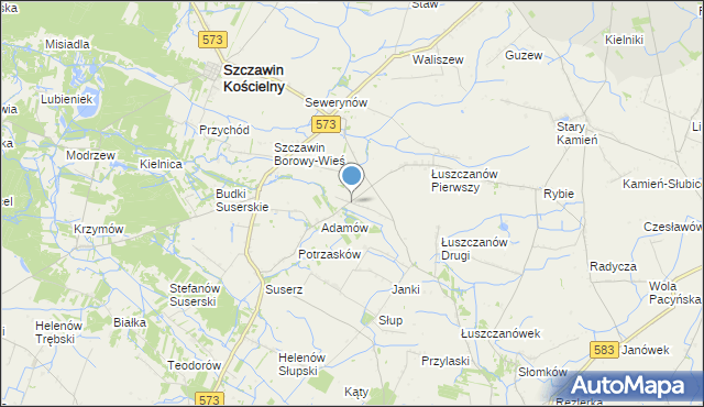 mapa Gołas, Gołas na mapie Targeo